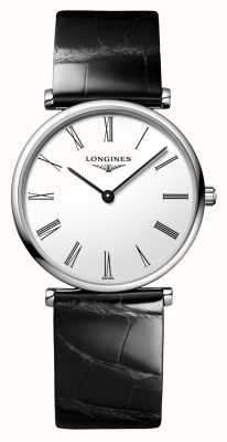 LONGINES La grande classique de longines (29 мм), белый циферблат/черная кожа L45124112