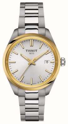 Tissot Женские часы pr 100 (34 мм) серебряный циферблат/браслет из нержавеющей стали T1502102103100