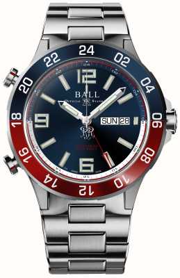 Ball Watch Company Roadmaster Marine GMT (42 мм), синий циферблат / браслет из титана и нержавеющей стали DG3222A-S1CJ-BE