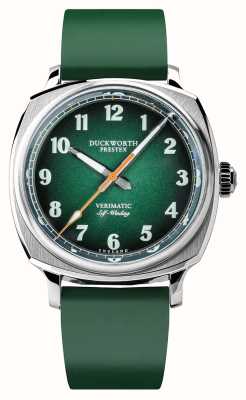 Duckworth Prestex Verimatic (39 мм) зеленый дымчатый циферблат/зеленый каучук D891-04-ER