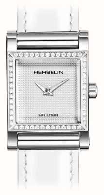 Herbelin Корпус часов Antarès — белый циферблат/корпус из нержавеющей стали с бриллиантами — только корпус H17144AP52Y02
