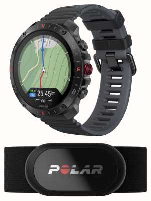 Polar Спортивные смарт-часы Grit x2 pro premium с GPS, черные, с сенсором h10 (s-l) 900110286