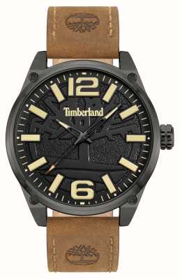 Timberland Кварцевый Ripley-z (46 мм), черный циферблат/коричневый кожаный ремешок TDWGA9000703