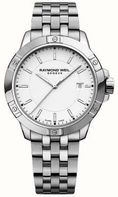 Raymond Weil Tango Classic кварцевый (41 мм) белый циферблат/браслет из нержавеющей стали 8160-ST-30041