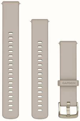 Garmin Быстросъемные ленты (18 мм), французский серый силикон, фурнитура из мягкого золота. 010-13256-02