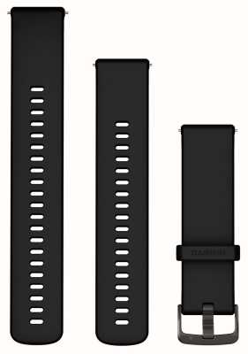 Garmin Быстросъемные ленты (22 мм) из черного силикона с шиферной фурнитурой 010-13256-21