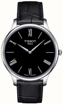 Tissot Мужской традиционный кожаный ремешок 5,5 черного цвета. T0634091605800