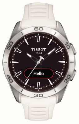Tissot T-Touch Черный гибридный циферблат Connect Sport (43,75 мм)/белый силиконовый ремешок T1534204705103
