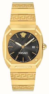 Versace Черный циферблат Antares (41,5 мм)/браслет из нержавеющей стали золотистого цвета VE8F00424