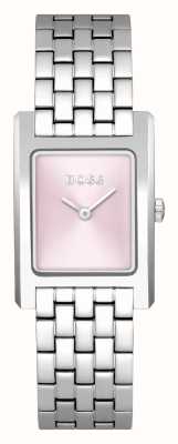 BOSS Женские часы Lucy (24 мм) с розовым циферблатом и браслетом из нержавеющей стали 1502743