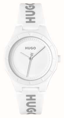 HUGO Женский #lit (36 мм) белый циферблат/белый силиконовый ремешок 1540165