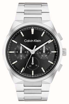 Calvin Klein Мужской отличительный (44 мм) черный циферблат/браслет из нержавеющей стали 25200459