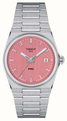 Tissot Prx (35 мм) розовый циферблат/браслет из нержавеющей стали T1372101133100