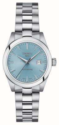 Tissot Женские часы t-my lady автоматические (29,3 мм) с синим циферблатом и браслетом из нержавеющей стали T1320071135100