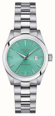 Tissot Женские часы t-my lady автоматические (29,3 мм) с зеленым циферблатом и браслетом из нержавеющей стали T1320071109100