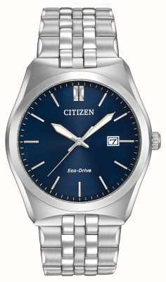 Citizen Мужские часы corso eco-drive с синим циферблатом из нержавеющей стали BM7330-59L