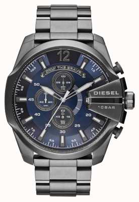 Diesel Часы с хронографом Mega Chief с синим циферблатом DZ4329
