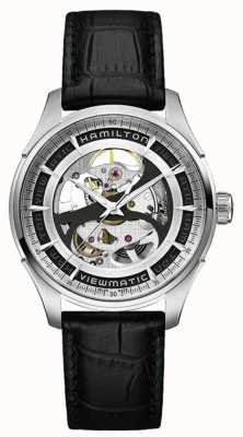 Hamilton Мужские часы Viewmatic скелетонированный циферблат из нержавеющей стали с черным ремешком H42555751