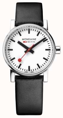 Mondaine Часы Evo2 30 мм с черным ремешком из веганской кожи MSE.30110.LBV