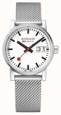 Mondaine Часы Evo2 30 мм с большой датой из нержавеющей стали MSE.30210.SM
