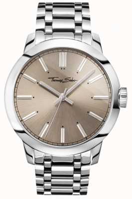Thomas Sabo Мужские часы rebel at heart, браслет из нержавеющей стали, серый циферблат WA0311-201-214-46