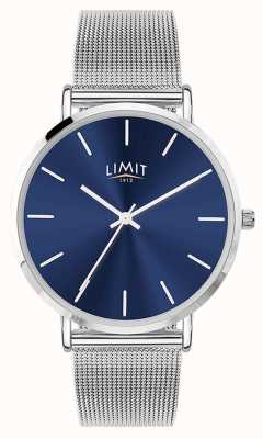 Limit Мужские часы с синим циферблатом и сеткой из нержавеющей стали 6310.37