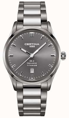 Certina Мужские часы ds-2 Precidrive из серого титана и стали C0244104408120