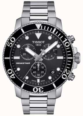 Tissot Seastar 1000 мужской кварцевый хронограф черный / нержавеющая сталь T1204171105100