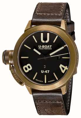 U-Boat Classico u-47 бронзовый автоматический коричневый кожаный ремешок 7797