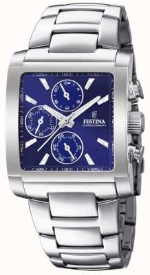 Festina | мужской хронограф из нержавеющей стали | синий циферблат | F20423/2