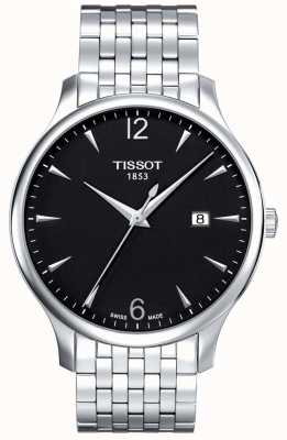 Tissot | мужская классика | браслет из нержавеющей стали | черный циферблат | T0636101105700