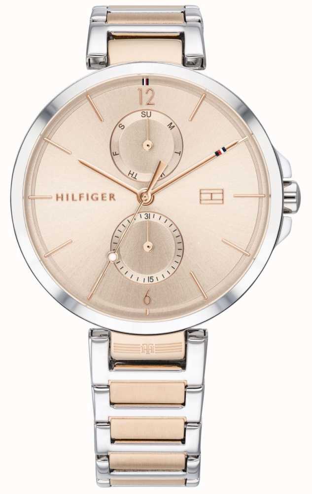 tommy hilfiger watch gold and silver