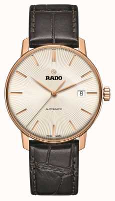 RADO Coupole классические автоматические часы с коричневым кожаным ремешком R22861115