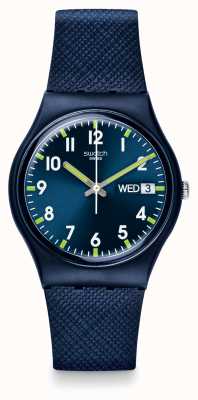 Swatch | оригинальный джентльмен | сэр синие часы | SO28N702