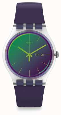 Swatch | новый джентльмен | полуфиолетовые часы | SO29K703