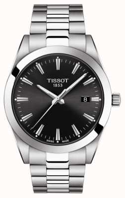 Tissot | джентльмен | браслет из нержавеющей стали | черный циферблат | T1274101105100