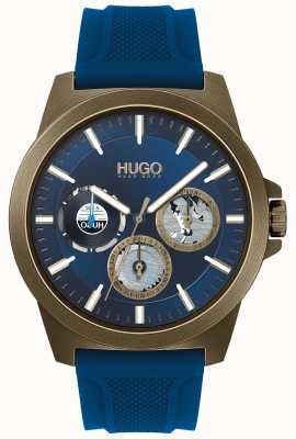 HUGO #twist | синий каучуковый ремешок | синий циферблат 1530130
