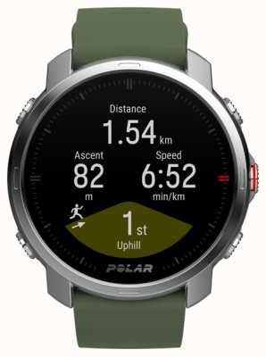 Polar Мультиспортивные часы для тренировок Grit x gps, зеленые и серебристые (мл) 90081737