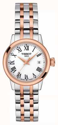 Tissot Женская | классическая мечта | белый циферблат | двухцветная нержавеющая сталь T1292102201300