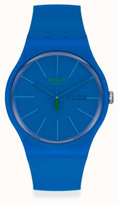 Swatch Бельтемпо | синий пластиковый ремешок | синий циферблат SO29N700