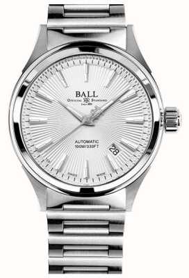 Ball Watch Company Победа пожарного | стальной браслет | серебристый циферблат с солнечными лучами NM2098C-S6J-SL