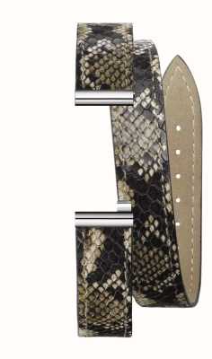 Herbelin Сменный ремешок для часов Antarès - кожа с двойным змеиным принтом / нержавеющая сталь - только ремешок BRAC.17048.91/A