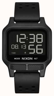 Nixon Тепло | часы с полностью черным каучуковым ремешком A1320-001