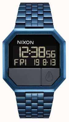 Nixon Повторный запуск | синяя нержавеющая сталь | ретро часы A158-300