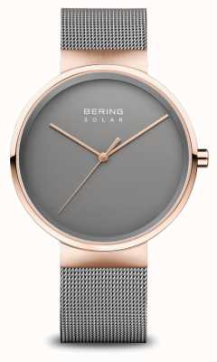 Bering Мужские солнечные часы розовое золото / серый 14339-369