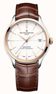 Baume & Mercier Часы clifton baumatic с коричневым кожаным ремешком M0A10519