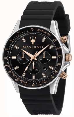 Maserati Мужские часы Sfida с силиконовым ремешком экс-показ R8871640002 EX-DISPLAY