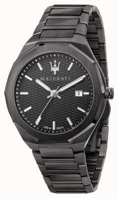 Maserati Мужские часы stile 3h data с черным покрытием R8853142001