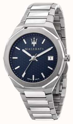 Maserati Мужские наручные часы с синим циферблатом в стиле 3h data R8853142006