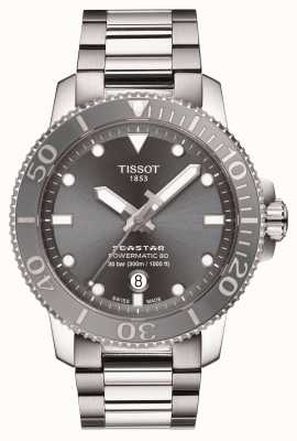 Tissot Seastar 1000 powermatic 80 серый циферблат T1204071108101